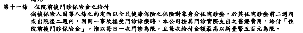 NHS-南山-實支實付-住院前後門診